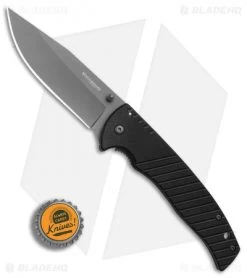 Boker Magnum Black Flash Spring Assisted Knife Black G-10 (3.7" Gray) -Buck Knives Store Boker Magnum Black Flash BHQ 80850 er bottlecap