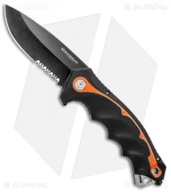 Boker Magnum Chainsaw Attendant Lock Knife (3.5" Black) 01RY293