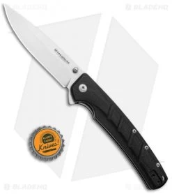 Boker Magnum Gatto NERO Liner Lock Knife Black G-10 (3.75" Satin) 01MB724 -Buck Knives Store Boker Magnum Gatto NERO LL Black G 10 Satin 01MB724 BHQ 97841 jr bottlecap