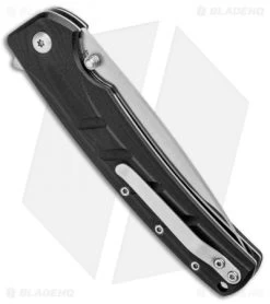 Boker Magnum Gatto NERO Liner Lock Knife Black G-10 (3.75" Satin) 01MB724 -Buck Knives Store Boker Magnum Gatto NERO LL Black G 10 Satin 01MB724 BHQ 97841 jr side