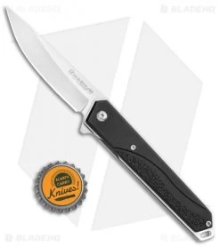 Boker Magnum Japanese Iris Liner Lock Knife Aluminum (3.25" Satin) -Buck Knives Store Boker Magnum Japanese Iris LL Aluminum Satin 01RY322 BHQ 111615 jr bottlecap