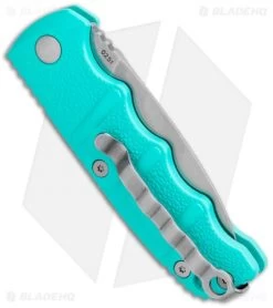 Boker Mini Kalashnikov Dagger Automatic Knife Tyranny Teal (2.5" Stonewash) -Buck Knives Store Boker Mini Kalashnkov Dagger Auto Tyranny Teal SW 01KALS64NSOI BHQ 99633 jr side