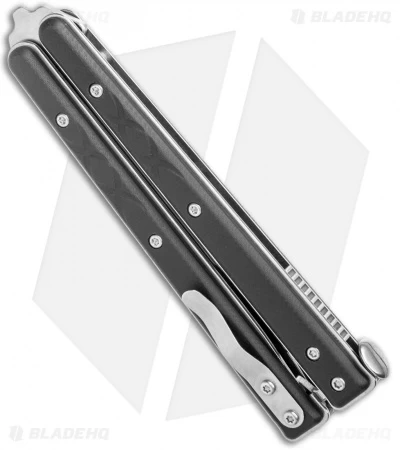 Boker Plus Balisong Tactical Small Butterfly Knife Black G-10 (3.4" Satin) 5 Boker Plus Balisong Tactical Small Butterfly Knife Black G-10 (3.4" Satin) - Image 3