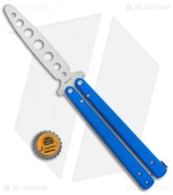 Boker Plus Balisong Trainer Butterfly Knife Blue G-10 (4" Satin) -Buck Knives Store Boker Plus Balisong Trainer Blue G 10 Satin 01BO714SOI BHQ 99635 jr bottlecap