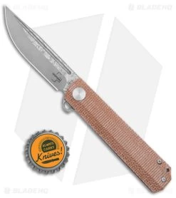 Boker Plus Cataclyst Frame Lock Knife Brown Micarta (3" Damascus) -Buck Knives Store Boker Plus Cataclyst FL Brown Micarta Damascus BHQ 146711 jr bottlecap