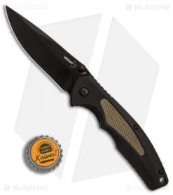 Boker Plus Gemini NGA Spring Assisted Knife Black/Coyote (3.5" Black) 01BO502 -Buck Knives Store Boker Plus Gemini NGA Black Coyote black BHQ 80767 er bottlecap