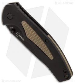 Boker Plus Gemini NGA Spring Assisted Knife Black/Coyote (3.5" Black) 01BO502 -Buck Knives Store Boker Plus Gemini NGA Black Coyote black BHQ 80767 er spine
