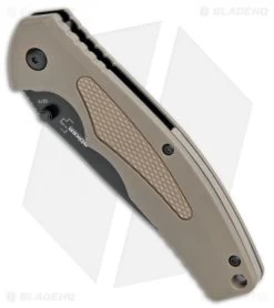 Boker Plus Gemini NGA Spring Assisted Knife Coyote Brown (3.5" Black) 01BO504 -Buck Knives Store Boker Plus Gemini NGA SA Coyote Brown Black 01BO504 BHQ 105725 jr spine