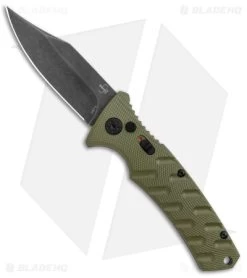 Boker Plus Strike Bowie Automatic Knife OD Green (3.25" Black SW)