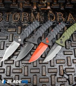 Boker Plus Strike Bowie Automatic Knife Black (3.25" Stonewash D2) -Buck Knives Store Boker Plus Strike Drop Point Automatic Knife OD Green Black D2 BHQ 97033 kp storm drain web