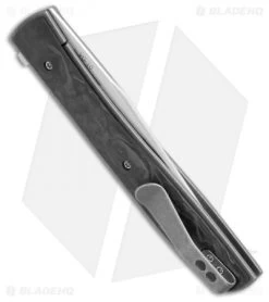 Boker Plus Zinker Urban Trapper Knife Marbled Carbon Fiber (3.5" Satin) 01BO726 -Buck Knives Store Boker Plus Urban Trapper Marbled CF 01BO726 BHQ 68521 jr side