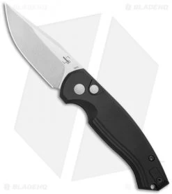 Boker Plus Vox Karakurt Automatic Knife Black Aluminum (3" Stonewash) 01BO363