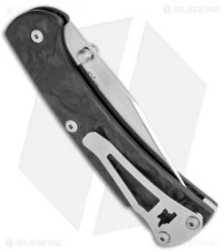 Buck Knives Buck 112 Slim Pro Lockback Knife Marble Carbon Fiber (S30V) -Buck Knives Store Buck 112 Slim Ranger Pro LB Marlbe CF 0112CFS2 B BHQ 115569 jr side