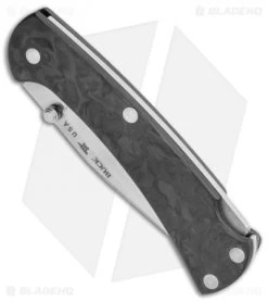 Buck Knives Buck 112 Slim Pro Lockback Knife Marble Carbon Fiber (S30V) -Buck Knives Store Buck 112 Slim Ranger Pro LB Marlbe CF 0112CFS2 B BHQ 115569 jr spine