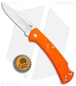 Buck Knives Buck 112 Slim Select Lockback Knife Blaze Orange (3" Satin) 0112ORS -Buck Knives Store Buck 112 Slim Select LB Blaze Orange Satin 0112ORS BHQ 106673 jr bottlecap