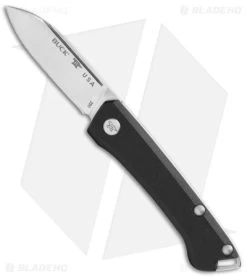 Buck Knives Buck 250 Saunter Drop Point Slip Joint Knife Black Micarta (2.3" Satin) 0250BKS