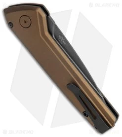 Buck Knives Buck Deploy Automatic Knife Burnt Bronze (3" Gray) 0838BRS1 -Buck Knives Store Buck Deploy Auto Burnt Bronze Gray BHQ 146019 jr side