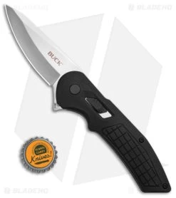 Buck Hexam Folding Knife Black Poly (3.3" Satin) 0261BKS -Buck Knives Store Buck Hexam Folding Knife Black Poly 3in Satin BHQ 140177 td size