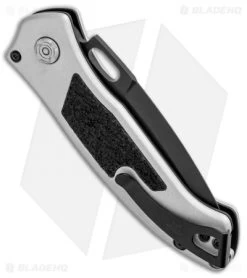 Buck Knives Buck Impact Automatic Knife Armor Crushed Silver (3.125" Black) 0898GYS1 -Buck Knives Store Buck Impact Auto Armor Crushed Silver Black 0898GYS1 BHQ 92982 jr side