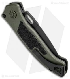Buck Knives Buck Impact Automatic Knife OD Green (3.125" Black) 0898GRS1 -Buck Knives Store Buck Impact Auto OD Green Black 0898GRS1 BHQ 92979 jr side
