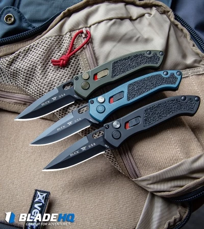 Buck Knives Buck Impact Automatic Knife Armor Blue (3.125" Black) 0898BLS1 7 Buck Knives Buck Impact Automatic Knife Armor Blue (3.125" Black) 0898BLS1 - Image 5