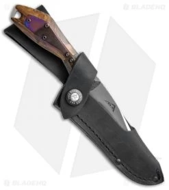 Buck Knives Buck Verge Limited Edition Fixed Blade Knife CF/Ironwood (3.75" Satin) 019IWSLE -Buck Knives Store Buck Verge Limited Ed CF Ironwood 019IWSLE BHQ 41111 jr sheath