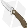 CIVIVI Aquila Flipper Liner Lock Knife Tan G-10 (3.4" Satin) C805D