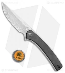 CIVIVI Asticus Liner Lock Knife Carbon Fiber/G-10 (3.8" Damascus) C2002DS-1 -Buck Knives Store CIVIVI Asticus LL CF G 10 Damascus C2002DS 1 BHQ 109012 jr bottlecap