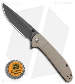 CIVIVI Badlands Vagabond Folding Knife Tan FRN (3.25" Black) C2019A -Buck Knives Store CIVIVI Badlands Vagabond Folding Knife Tan FRN 3.25 Black C2019A BHQ 117966 LS Bottlecap