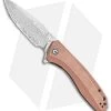 CIVIVI Baklash Flipper Liner Lock Knife Stonewashed Copper (3.5" Damascus) -Buck Knives Store CIVIVI Baklash Flipper Liner Lock Stonewashed Copper Hand 3.5 Damascus C801DS 2 BHQ 115283 LS