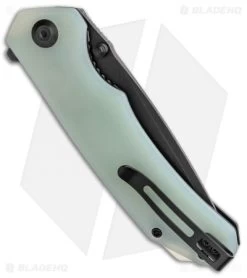 CIVIVI Brazen Tanto Liner Lock Knife Natural Jade G-10 (3.5" Black D2) C2023E -Buck Knives Store CIVIVI Brazen Tanto LL Natural Jade G 10 Black C2023D BHQ 137751 jr side