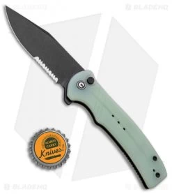 CIVIVI Cogent Button Lock Knife Natural Jade G-10 (3.5" Black Serr) C20038E-3 9 CIVIVI Cogent Button Lock Knife Natural Jade G-10 (3.5" Black Serr) C20038E-3 -Buck Knives Store CIVIVI Cogent Button Lock Fipper Jade G 10 Black Serr C20038E 3 BHQ 137739 jr bottlecap