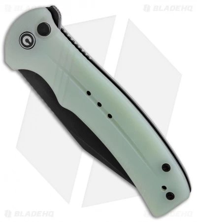 CIVIVI Cogent Button Lock Knife Natural Jade G-10 (3.5" Black Serr) C20038E-3 4 CIVIVI Cogent Button Lock Knife Natural Jade G-10 (3.5" Black Serr) C20038E-3 - Image 2