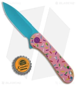 CIVIVI Elementum Dessert Warrior Exclusive Knife Pink G-10 (2.9" Blue D2) Donut -Buck Knives Store CIVIVI Elementum Dessert Warrior LL Pink G 10 Blue BHQ 148967 jr bottlecap