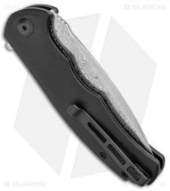 CIVIVI Praxis Flipper Liner Lock Knife Black G-10 (3.75" Damascus) -Buck Knives Store CIVIVI Praxis Flipper LL Black G 10 Chinese Damascus C803DS BHQ 97968 jr side