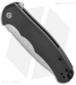 CIVIVI Praxis Flipper Liner Lock Knife Black G-10 (3.75" Damascus) -Buck Knives Store CIVIVI Praxis Flipper LL Black G 10 Chinese Damascus C803DS BHQ 97968 jr spine