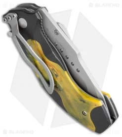 CRKT Elishewitz Horus Spring Assisted Knife Orange/Black (3.125" BB Serr) 1151 -Buck Knives Store CRKT Elishewitz Horus SA Orange Black BB Serr 1151 BHQ 68642 jr side
