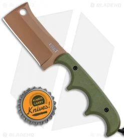 CRKT Folts Desert Warrior Minimalist Cleaver Neck Knife (2.1" Copper D2) -Buck Knives Store CRKT Folts Minimalist Cleaver Neck Knife OD Green G 10 Copper BHQ 114000 jr bottlecap