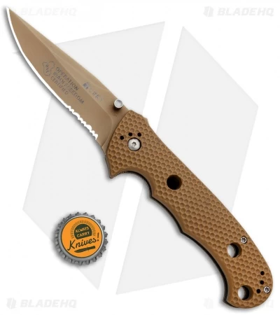 CRKT Hammond Iraqi Freedom Desert Cruiser Knife Tan (3.75" Tan Serr) 7914DI 6 CRKT Hammond Iraqi Freedom Desert Cruiser Knife Tan (3.75" Tan Serr) 7914DI - Image 4