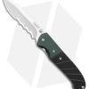 CRKT Ignitor Spring Assisted Knife Black & Green G-10 (3.38" Satin Serr) 6855 -Buck Knives Store CRKT Ignitor SA Black and Green G 10 Satin Serr BHQ 4147 jr