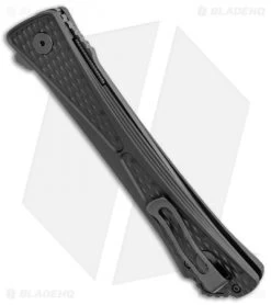 CRKT Jumbones Blackout Liner Lock Knife Aluminum (4.8" Black) 7532K -Buck Knives Store CRKT Jumbones Blackout LL Aluminum Black BHQ 113909 jr side