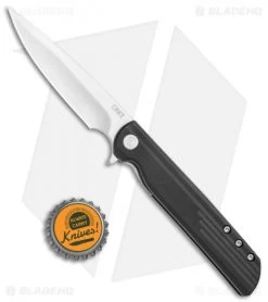 CRKT LCK + Spring Assisted Liner Lock Knife Black GRN (3.3" Satin) 3801 -Buck Knives Store CRKT LCK SA LL Black GRN Satin BHQ 76853 jr bottlecap