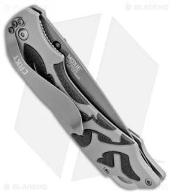 CRKT Lerch Moxie Knife Gray/Black Spring Assisted (3.29" Grey Plain) 1102 -Buck Knives Store CRKT Merch Moxie Gray Black SA Grey Plain 1102 BHQ 18527 jr side