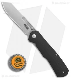 CRKT Radic Spring Assisted Knife Black G-10 (3.3" Satin) 6040 -Buck Knives Store CRKT Radic Black G10 satin BHQ 76682 er bottlecap