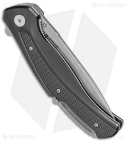 CRKT Ruger Knives Windage Liner Lock Knife Black Aluminum (3.78" SW) R2401 -Buck Knives Store CRKT Ruger Windage LL Black Alum SW R2401 BHQ 76849 jr side
