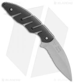 CRKT Ryan Plan B Fixed Blade Knife Zytel (2.8" Bead Blast Serr) 2813 -Buck Knives Store CRKT Ryan Plan B zytel bb serr 2813 BHQ 69080 er side