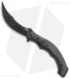 CRKT Ritual Spring Assisted Knife Black Micarta (4.37" Black 14C28N) 7471K