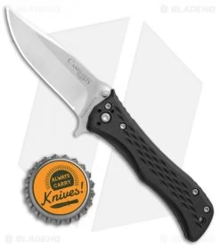 Camillus Blaze Spring Assisted Knife Black Zytel (2.5" Satin) 670 -Buck Knives Store Camillus Blaze black zytel satin BHQ 74893 jr bottlecap