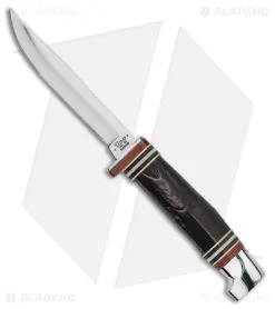 Case Knives Buffalo Hunter Fixed Blade Knife Horn (3.125" Mirror) BHMFINN SS