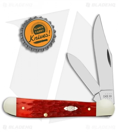 Case Copperhead Pocket Slip Joint Knife Dark Red Bone (3" Polish) 31953 6 Case Copperhead Pocket Slip Joint Knife Dark Red Bone (3" Polish) 31953 - Image 4